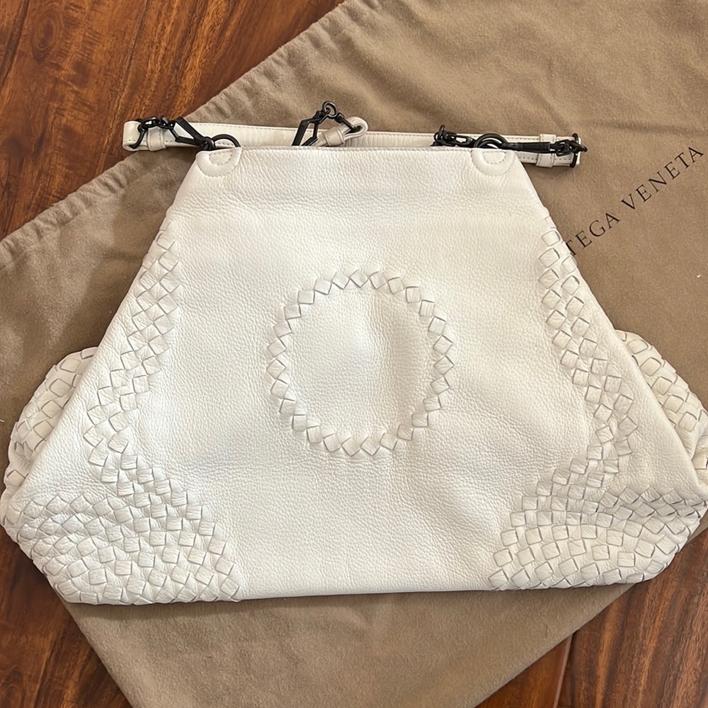 Bottega Veneta white tote